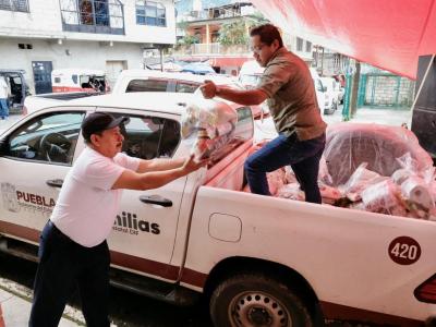 SEDIF envía apoyos a familias afectadas en municipio de Jopala