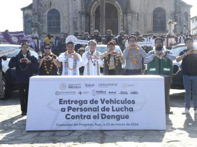 Desde Cuetzalan, arrancan campa&ntilde;as nacionales de vacunaci&oacute;n antirr&aacute;bica y combate al dengue