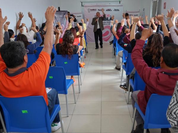 Policía Auxiliar fomenta principios y valores para las familias poblanas