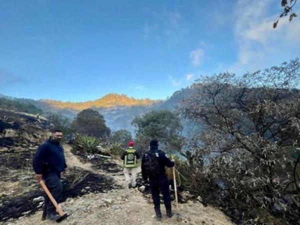 Policía Estatal Forestal controla incendios en Libres y San Pedro Cholula