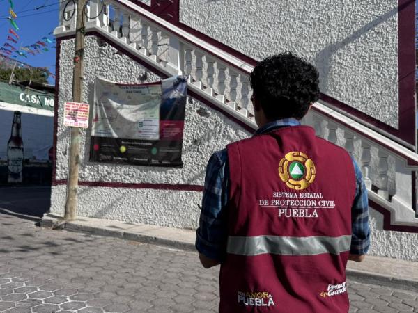 Gobierno de Puebla supervisa rutas de evacuación del volcán Popocatépetl