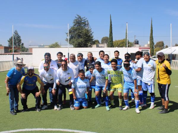 Topos FC, líder del Grupo Sur en la Liga de Fútbol para Ciegos