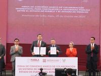 Coordinaci&oacute;n entre Puebla e Hidalgo reafirma compromiso con seguridad interestatal