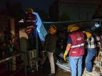 Gobierno de Puebla apoya a afectados por granizada