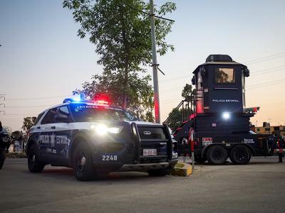 Con helic&oacute;ptero y drones se refuerza vigilancia en zonas de alta afluencia