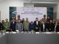 Gobiernos de Tlaxcala, Puebla y Fuerzas Armadas sostienen mesa de inteligencia interestatal