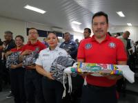 Abanderan SSP y UCIPS a delegación poblana para juegos latinoamericanos de policías y bomberos