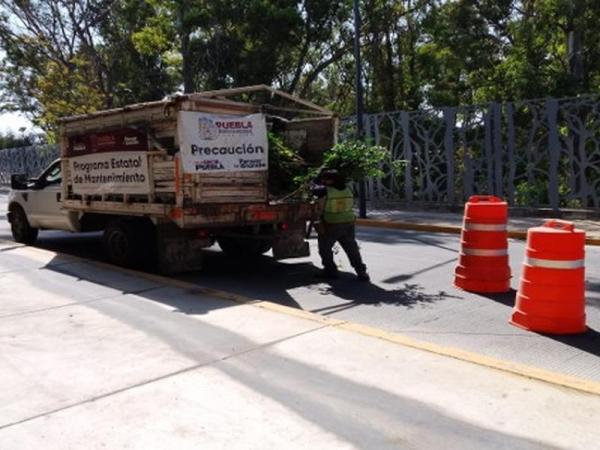 Puebla refuerza conservación de carreteras ante temporada de lluvias