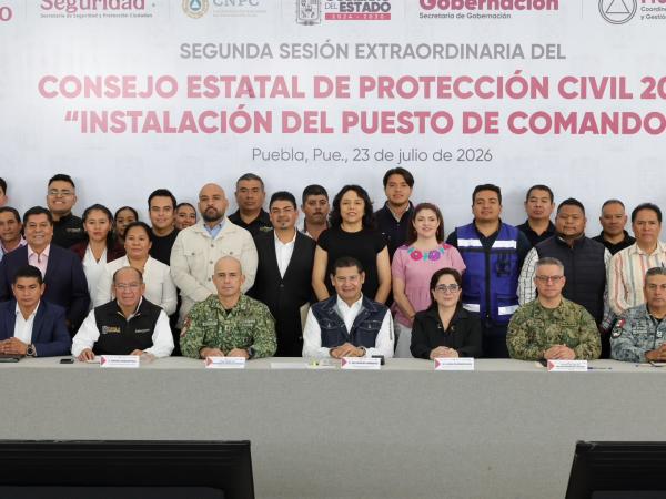 Gobierno Federal y Estatal instalan Primer Puesto de Mando de Protección Civil 