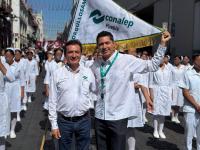 Refuerza Conalep Puebla valores c&iacute;vicos en desfile del 16 de septiembre